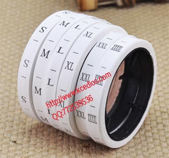 尺码印刷水洗标