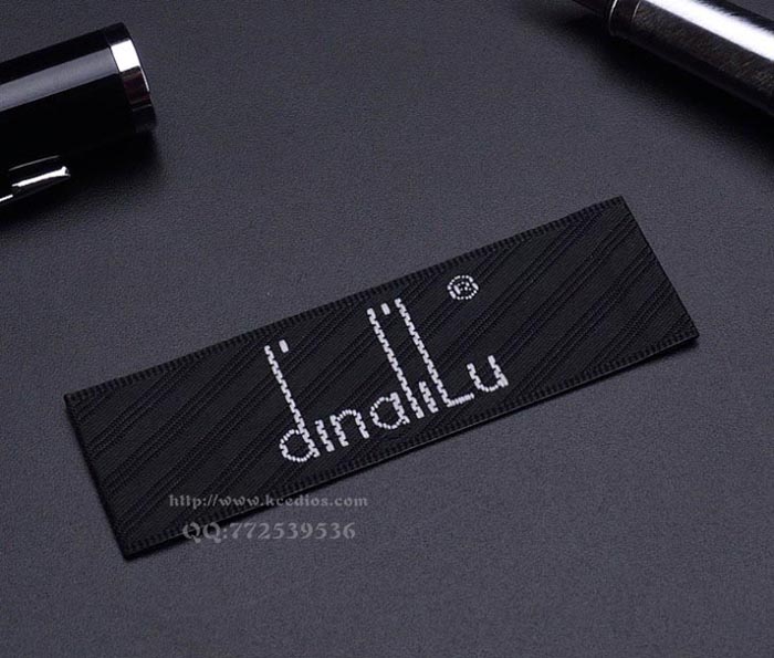 斜纹织边英文织唛标